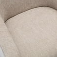 thumbnail image 3 of Comfort Pointe Geneva Oatmeal Wood Base Swivel Chair, 3 of 7