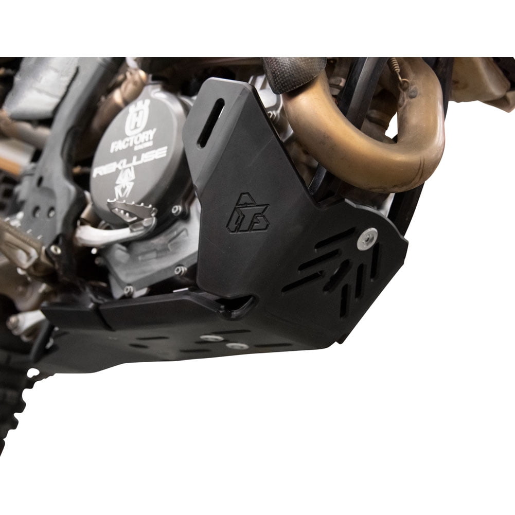 Tusk Quiet Glide Dirt Bike Skid Plate Black