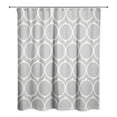 thumbnail image 2 of Creative Products Grey Mid Mod Circles 71x74 Shower Curtain, 2 of 2