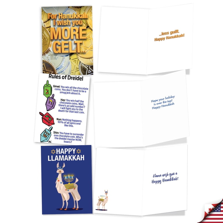 Funny Chanukah Assorted Greeting Cards Set of 20 photo 5