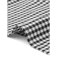 thumbnail image 5 of INSPIRE CHIC Women's Gingham Skirt Summer Casual Drawstring Waist Tiered Plaid A-Line Midi Skirts Black S, 5 of 6