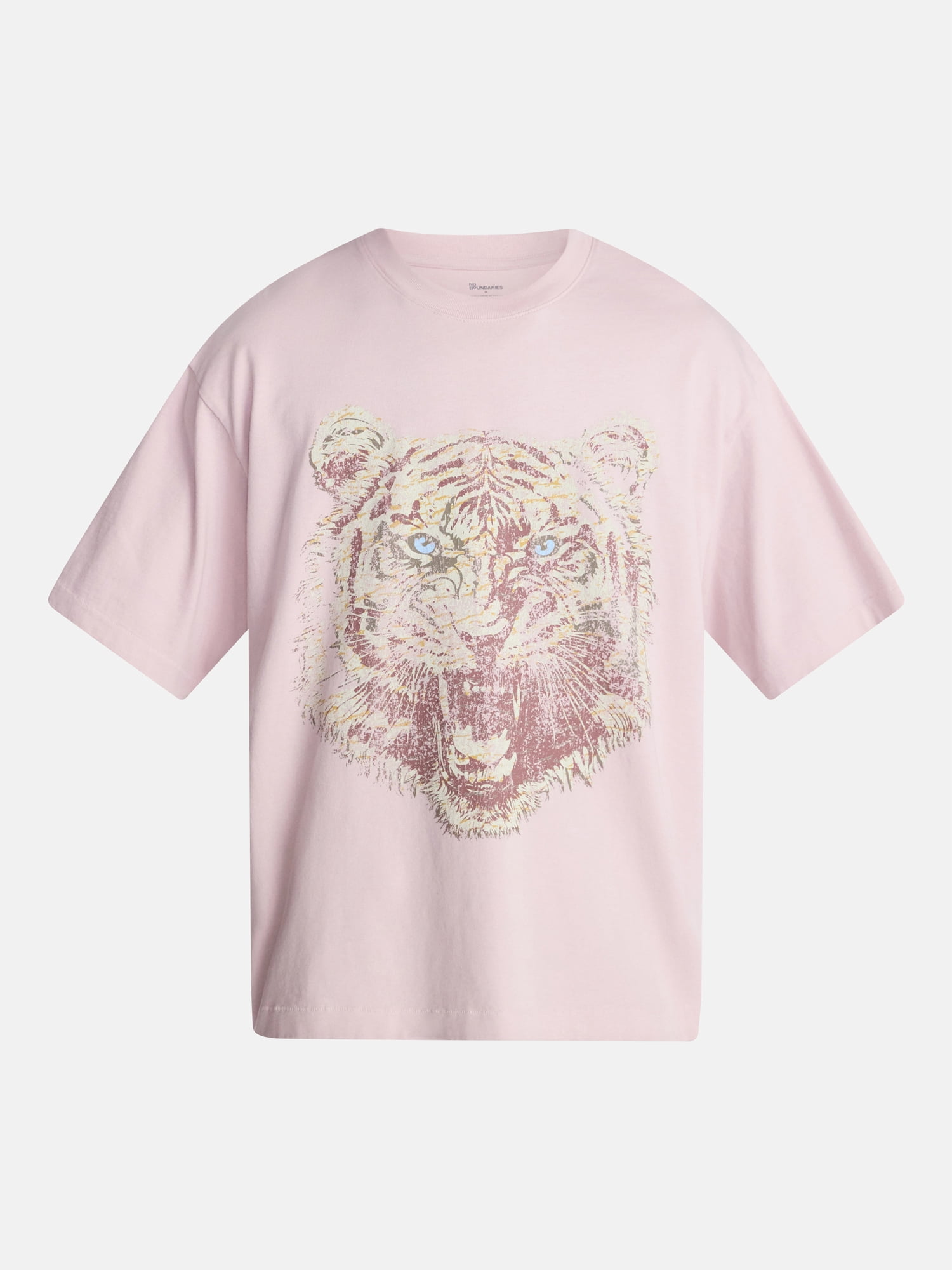 No Boundaries Boxy Fit Heavyweight Graphic Tee Shirt, Men's XS-4XLT
