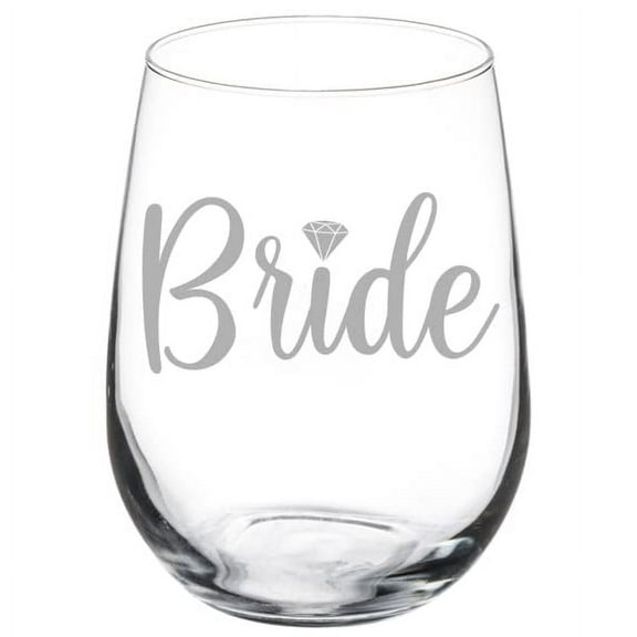 Wine Glass Goblet Bride (17 oz Stemless)
