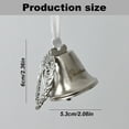 thumbnail image 2 of Clearance! Christmas Bells Christmas Decorations With Snowflakes Silver Bells Christmas Tree Decorations Christmas Galvanized Decor Ornament With Hanging Heart & Angel Decorative (Color:Love, 2 of 8