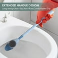 thumbnail image 6 of Toilet Brush And Plunger Set Bathroom Toilet Brush Plunger Wall Mounted Brush Flexible Brush Clean To Corner And With Cover Cleaner Brush Set Toilet Brush, 6 of 9