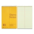 thumbnail image 2 of 6Pc National Standard Spiral Steno Pad Gregg Rule, Brown Cover, 60 Eye-Ease Green 6 x 9 Sheets, 2 of 3