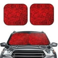 thumbnail image 2 of Windshield Sun Shade, Red Rose Foldable Car Sun Shade Windshield for Front, 2 Pieces, 2 of 7