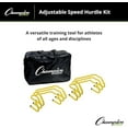 thumbnail image 4 of Champion Sports 6 Pieces Adjustable Hurdle Training Kit with Bag, Multicolor, 4 of 6