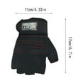 thumbnail image 3 of Weight Lifting Gym Gloves with Wrist Wrap, Super Fiber Material, One Size Fits All, Breathable and Non-Slip, for Fitness Training and Exercise, 3 of 9