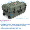 thumbnail image 2 of Regetek Waterproof Hard Case with Wheels and Customizable Foam, Gear Roller Protective Case for cameras, lenses, Camcorder,Drone, Instrument,electronic equipment etc, IP67, Shockproof, 33"x 21"x 14", 2 of 7