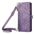 thumbnail image 1 of For Iphone 15 Geometric Zipper Wallet Side Buckle Leather Phone Case With,iPhone 16 Pro Max, 1 of 7