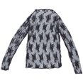 thumbnail image 1 of 1 pieza de blusas de manga larga de malla para mujer, blusas transparentes, camisa de fondo de malla de encaje HOMEMAXS MX11682458, 1 of 6