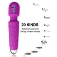 thumbnail image 3 of TLUDA Personal Wand Massager for Women, Rechargeable Handheld Massager for Neck Back Shoulder,S-Purple, 3 of 8