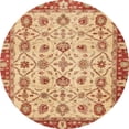 thumbnail image 1 of Ahgly Company Indoor Round Abstract Red Oriental Area Rugs, 7' Round, 1 of 6