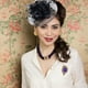 thumbnail image 5 of Pinza para el pelo con plumas para mujer y niña, elegante diadema de malla, accesorios de decoración para bodas, fiestas y citas, 5 of 7