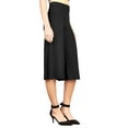 thumbnail image 2 of Made by Johnny Women's Knit Culottes Pants XL BLACK, 2 of 6