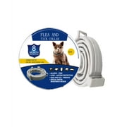 Flea Collars for Dogs and Cats, Safe and Effective Flea Collars for Cats and Dogs, Made of 100% Natural Essential Oils, 12 Months Effective 65cm Tick Collars, Packed in Aluminum Box for Big Cats
