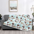thumbnail image 2 of Naloa Cute Pug Dogs Flannel Blankets - Thick and Warm Blanket for Winter, Soft Fuzzy Plush King Blanket for All Seasons80"x60", 2 of 6