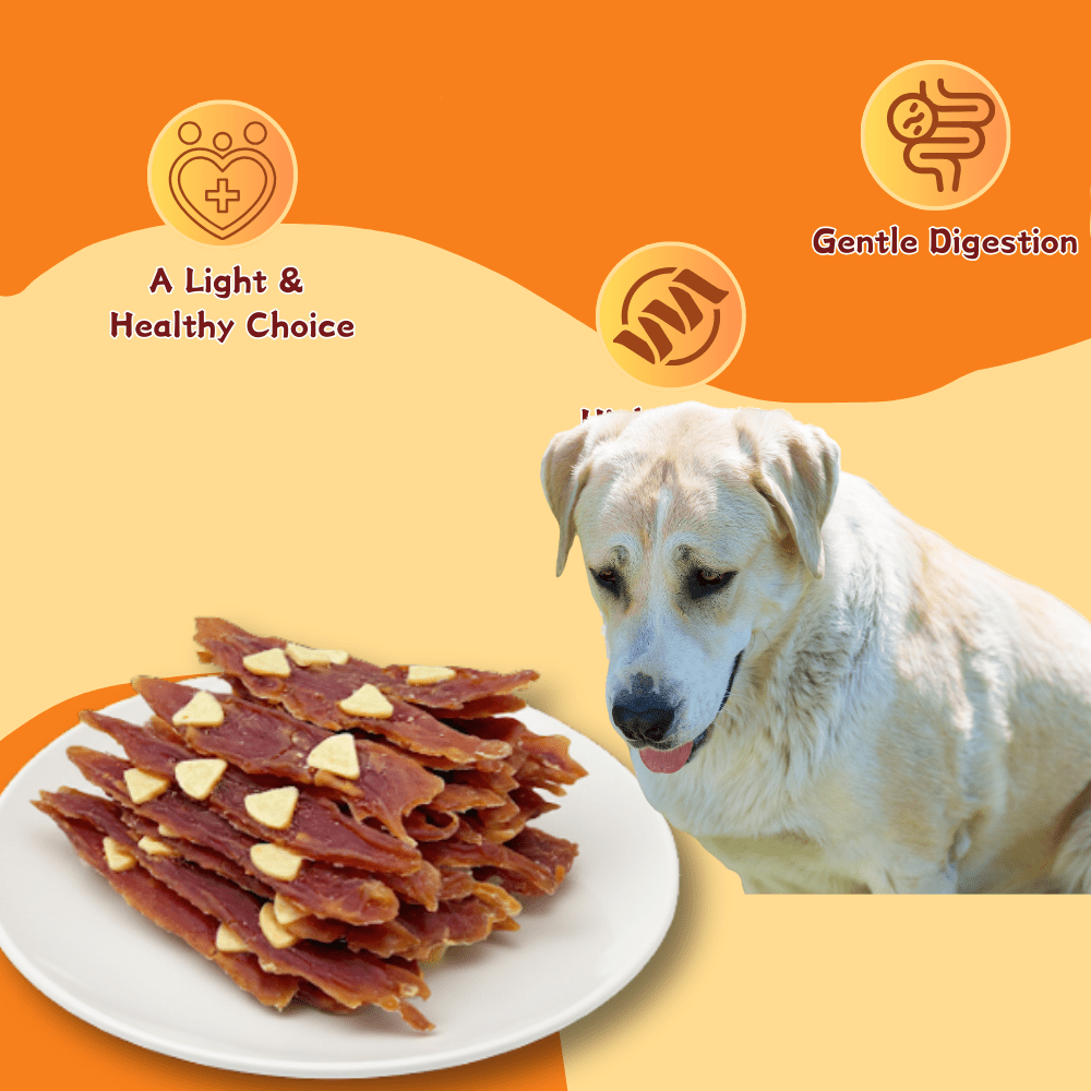 TenderTouch Tender Duck Slices with Real Cheese, High-Protein Dog Chews, 1.76 Pound