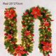 thumbnail image 1 of Guirnalda navideña con luces, guirnaldas navideñas preiluminadas con temporizador Guirnaldas navideñas iluminadas al aire libre con cadena de luces LED para interiores, fiestas oso de fresa Juguete, 1 of 3