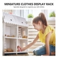thumbnail image 2 of Shisuyan Mini Doll Garment Organizer Decorative Doll Garment Rack Miniature Iron Coat Hanger Decor, 2 of 9