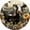 CowPPP-15, variant on Eveokoki Cow Surrounded By Colorful Flowers Wall Clock 10 Inch Battery Operated Silent Non Ticking Rustic Wooden Clocks Home Decor for Kitchen, Living Room, Bedroom, Office