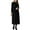 Black, variant on Ediodpoh Women V Neck Sleeveless Knitted Solid Long Sweater Dress with Pockets Sweater Dress for Women Comfortable Army Green L