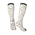 thumbnail image 4 of Fotbe Hand Drawn Snake print Women's Men's Novelty Crew Socks Cotton Socks Knee High Socks for Walking,Running,Nurses,Pregnancy, 4 of 9