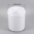 thumbnail image 3 of Unique Bargains Plastic Paint Pail 0.26-Gallon/1000mL with Sealing Strip Lids White 2Packs, 3 of 6