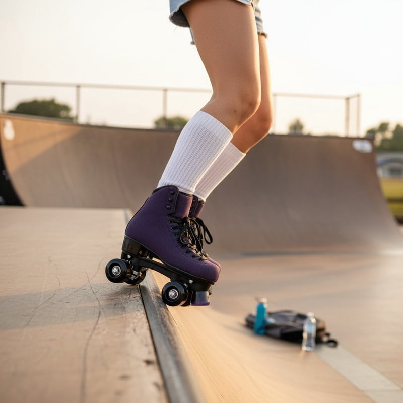 Women Adjustable Sizes Quad Roller Derby Skates – Indoor & Outdoor