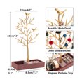 thumbnail image 3 of Kearding Estante de joyería para mujer, soporte de exhibición de maquillaje en forma de árbol, Base para niñas, , tachuelas, organizador de Almacenamiento y organización del hogar, 3 of 6