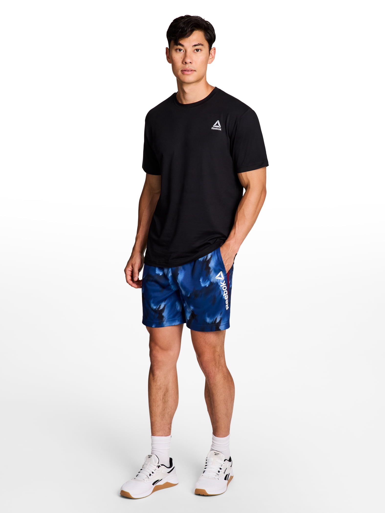 Reebok Men's Reebok Men's and Big Men's Champ Knit Performance Shorts, 6" Inseam, Sizes XS-3XL