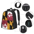 thumbnail image 4 of DouZhe Lightweight Backpack, Retro Maryland State Flag Patriotic Prints Travel Outdoor Hiking Bag School Bookbag Casual Daypack Backpacks for Women Men, 4 of 7