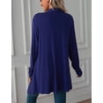 thumbnail image 5 of Cogild Long Open Front Cardigans for Women Comfortable Knitted Layering with Three-Quarter Sleeves Comfort Wear, 5 of 7