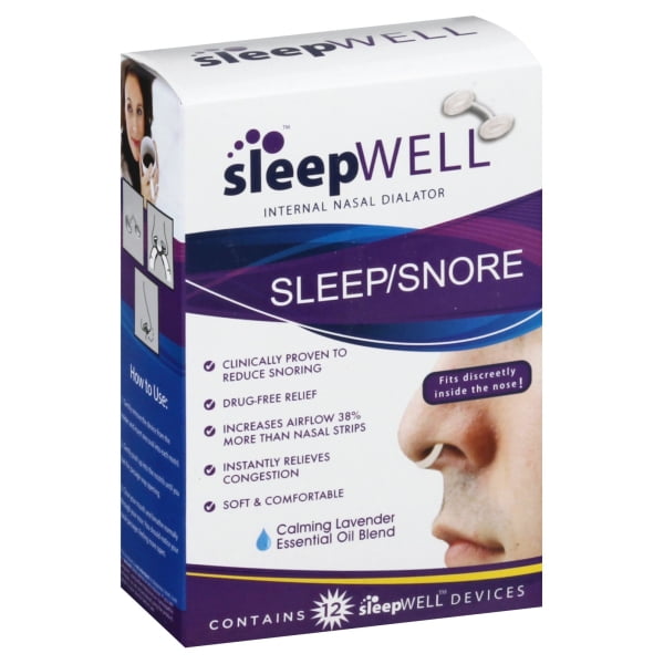 Sleepwell Sleep/Snore Internal Nasal Dilator for Snoring Relief