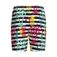 thumbnail image 2 of Lsque Trendy Colorful Pineapples Mens Sleep Pajama Shorts,Short Pajama Pants, Cotton Ultra-Soft Knit-Medium, 2 of 9