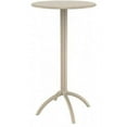 thumbnail image 1 of Siesta ISP161-DVR Table de Bar Ronde Pieuvre Dove Gris, 1 of 3