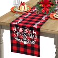thumbnail image 1 of SHAR Christmas Table Runners, Long Christmas Table Runner, Red Christmas Table Runner, Indoor Christmas Table Decoration, 180*3 Rectangle Christmas Table Runner, for Table Decoration, F, 1 of 5