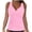 01-Pink35, variant on XIAONU Women's Cross-Back Ruched Tankini V-Neck Summer Sea Swim Top