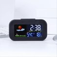 thumbnail image 2 of Weather Station Clock with Color Display Temp&Humidity Monitor, 2 of 5