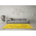 thumbnail image 3 of Ahgly Company Machine Washable Indoor Rectangle Persian Yellow Traditional Area Rugs, 6' x 9', 3 of 4