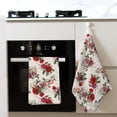 thumbnail image 4 of Sikiie Rose Flowers Waffle Weave Kitchen Dish Cloth,Super Absorbent Kitchen Dish Towels 16*26 Inches for Dish Rags Washing Dishes, Drying Dishes, 4 of 7