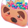 thumbnail image 5 of Toys for Kids 3+ Kids Ball Pit Folding Cartoon Giraffe Baby Play Pool Tent with Basketball Hoop for Girls Boys Pink (without Balls), 5 of 12