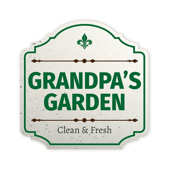 Heritage Plus Grandpa's Garden Clean & Fresh Wall or Door Sign | Home Decor - Small