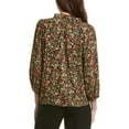 thumbnail image 2 of Vince Camuto womens  Printed Peasant Blouse, xs, Orange, 2 of 3