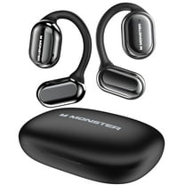 Monster Open Ear Headphones, Bluetooth 5.3 Wireless Headphones with Earhooks, Immersive Stereo Sound by Dual Large Driver, Clear Talk, 30H Playtime,Waterproof Sport Earbuds for Running