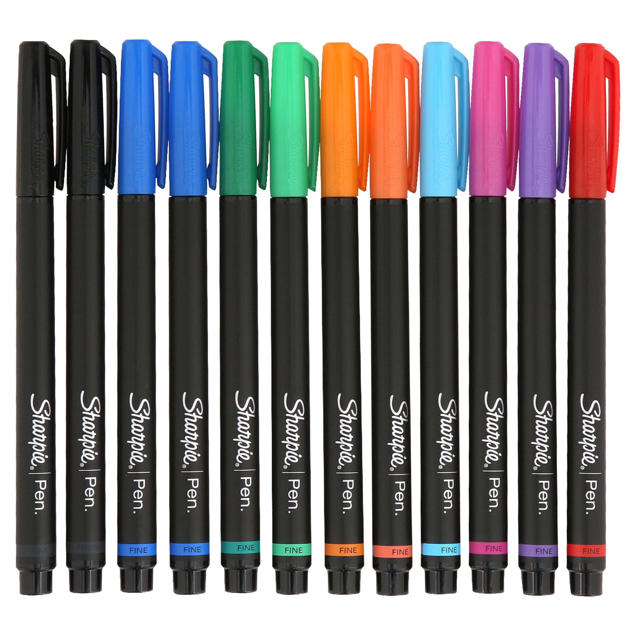 10 Writing, Calligraphy Sharpie Fine Point Pen Stylo, Assorted Colors,  10-Pack; Drawing, Coloring Pens, Sharpie Arts Crafts