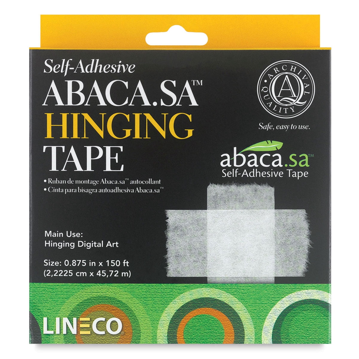 Lineco/University Products Abaca.sa Paper Hinging Tape, 7/8" x 150 ft.