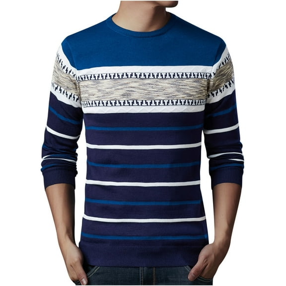 Buigttklop Men'S Sweaters Autumn Winter Cotton Knit Pullovers Classic Clothing Slim Bottoms Casual Fashion Sweaters