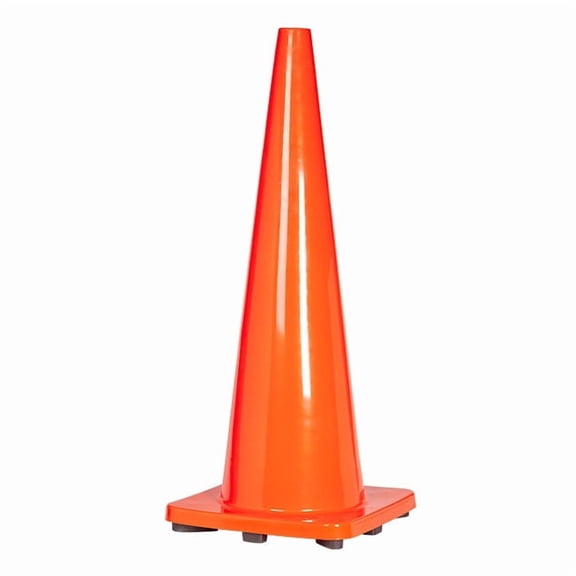 TruForce™ Traffic Cone, 36", 10 lb, Dayglow Orange, 1/Each